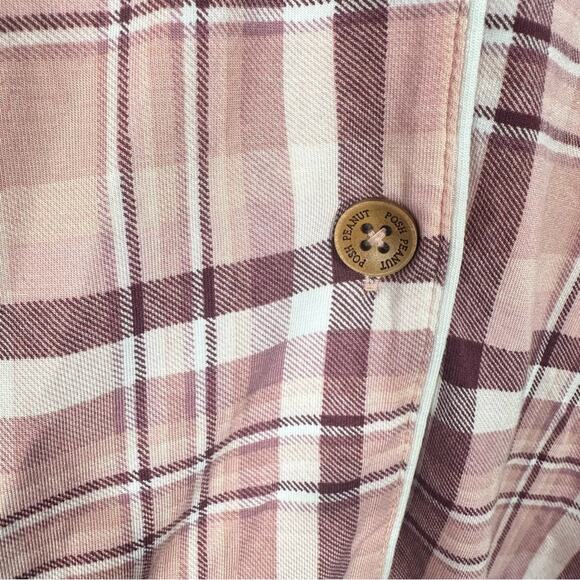 Posh Peanut Button Down Plaid Sleep Shirt Size 2X - Picture 5 of 8